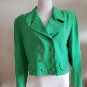 Green suit jacket